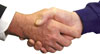 Bild eines Handschlags