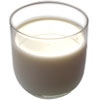 Bild eines Milchglases
