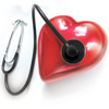 Herz mit Stethoskop