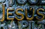 Bild einer Tafel mit dem Wort Jesus